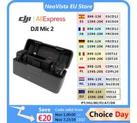 Microfono wireless DJI Mic 2 con cancellazione intelligente del rumore Galleggiante a 32 bit Registrazione interna Suono ottimizzato Portata 250 m