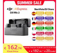 Microfono Wireless DJI Mic 2 con cancellazione intelligente del rumore registrazione interna Mic 2 1TX 1RX