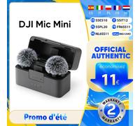 DJI Mic Mini (1 TX + 1 RX),microfono lavalier, leggerissimo, audio di alta qualità, cancellazione del rumore, regolazione automatica, microfono senza fili per fotocamere/iPhone/Android, vlog