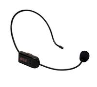 Microfono wireless FM Cuffie Amplificatore vocale 87 MHz-108MHz Lezioni Microfono Display digitale Tubo Testa Microfono multicanale per insegnamento/Guida turistica/Promozione di vendita/Riunione
