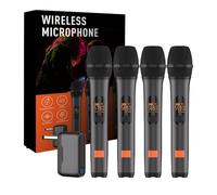 Microfono Wireless M23-4 Registrazione UHF Karaoke Universale Con Ricevitore Batteria Al Litio For Altoparlante Della Chiesa Di Partito Riproduzione Chiara Del Suono