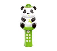 Microfono wireless per bambini, microfono karaoke per bambini Cartoon Panda | Giocattolo di canto musicale interattivo, di apprendimento precoce wireless per bambini,