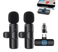 Microfono Wireless per iPhone/Androide Plug and Play Microfoni Wireless