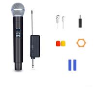 Microfono wireless per karaoke ricaricabile, portata 50 m per vari eventi, trasmissione audio chiara e prestazioni di riduzione del rumore (uno a uno)
