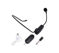 Microfono Wireless Portatile 2.4G Microfono Montato Sulla Testa Amplificatore di Volume Altoparlante Didattico per L'Insegnamento Della Voce