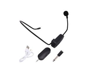 Microfono Wireless Portatile 2.4G Microfono Montato Sulla Testa Amplificatore di Volume Altoparlante Didattico per L'Insegnamento Della Voce