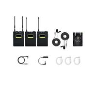 Microfono Wireless System UHF 50m Trasmissione Lavalier Risvolto Mic For Fotocamere SLR Telefono(12S)