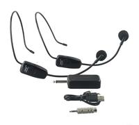 Microfono wireless UHF ricaricabile, doppio microfono auricolare per insegnare il discorso, cuffie da uno a due U12F (U12F)