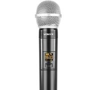 Microfono Wireless UHF Vonyx WM55 Senza Fili con Ricevitore Jack 6.3mm Karaoke