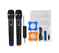 Microfono Wireless X120V A 2 Canali, Portatile For Karaoke, For Feste, Riunioni, Spettacoli, Casa E Scuola Qualità Audio Senza Perdita Di Dati(X120V)