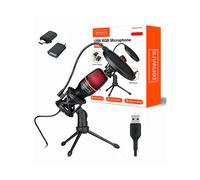 MICROFONO ZENWIRE ME4, cablato, 1x USB-C, 1x USB-A tramite adattatore, Nero