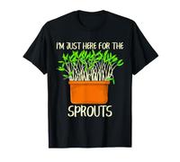Microgreens Germogli Giardiniere Proprio Qui Giardino Umorismo Atmosfera Maglietta