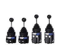 Microinterruttore 1 Pz Dimensione Tubo 30mm Monolever Croce Rocker Master Interruttore Joystick Croce Interruttore Self-Reset Self-Lock 2NO 4NO(Color:2 Way Self Lock)
