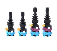 Microinterruttore 1 Pz Joystick Interruttore Momentaneo Monolever Croce Rocker Master Interruttore Dimensione del Foro 22mm Self-Reset Self-Lock(Color:2 Way Self Lock)