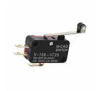 Microinterruttore 100 Pz V-156-1C25 Braccio di Leva a Rullo SPDT 1NO 1NC Finecorsa 3 Terminali Momentaneo