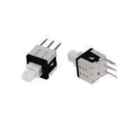 microinterruttore 100pcs 5.8 * .8mm Kit di alimentazione tattile a spinta autobloccante 2 3 6 interruttori a pulsante pin .8x5(8)