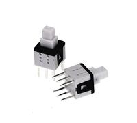 microinterruttore 100pcs 5.8 * .8mm Kit di alimentazione tattile a spinta autobloccante 2 3 6 interruttori a pulsante pin .8x5(18)