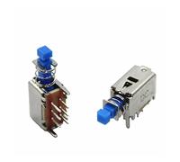 microinterruttore 100pcs tasti push-pull orizzontali piedini di cablaggio a 6 pin con pulsante for le orecchie A04 ripristino automatico interruttore alimentazione del set-top box push blocco