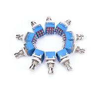 microinterruttore 10Pcs 9-pin 3PDT Pedale effetti for chitarra Stomp Foot Metal Switch True Bypass xiaguolingsm