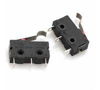 Microinterruttore 3 pin NO/NC Mini interruttore di finecorsa 5 A 125 V 250 V CA Leva ad arco a rullo Azione rapida Microinterruttori a pressione 20 pezzi(Arc Lever)
