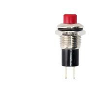 microinterruttore, 5 pezzi/lotto 7mm 10mm Mini interruttore a pulsante momentaneo Latching Rosso Piccolo microinterruttore On Off 2 pin 3A/125V 1A/250V(10mm 1no Latching)