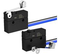 Microinterruttore con leva impermeabile IP67 sigillato leva rullo finecorsa SPDT 3 PIN microinterruttore pre-cablato 5A 250VAC -2PC