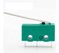 Microinterruttore Finecorsa 10PCS Microinterruttori tattili a 3 pin NO + NC 3a / 5a 125VAC 250VAC Mini finecorsa Microinterruttori Microinterruttori con leva lunga 29mm