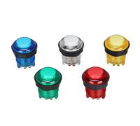 Microinterruttore integrato, design di tipo rotativo per pannelli di console di gioco fai-da-te per macchine arcade, pulsante a pressione illuminato