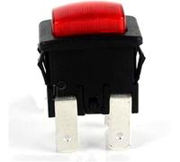 Microinterruttore Interruttore a bilanciere 2pcs Interruttore a bilanciere rosso a 4 pin PS21-16 Interruttore tattile elettrico 250V 15A Pulsante On Off con luce 21 * 15 * 31mm