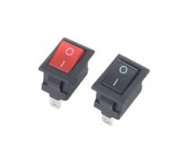 Microinterruttore Interruttore a pulsante 1/5 pz/lotto KCD1 15 * 10mm 2PIN Interruttore a bilanciere for barca SPST Snap-in on Off Posizione microinterruttore 3A / 250V Mini pulsante momentaneo,zgd(Co