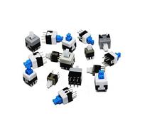 Microinterruttore Interruttore a pulsante 100 PZ/LOTTO 5.8x5.8 7x7 8x8 8.5x8.5mm Autobloccante/Sbloccato Push Tactile Power Switch Interruttori a pulsante a 6 pin,zgd(Size:Self locking)