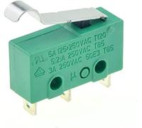 Microinterruttori 1PC di fine corsa 3 pin NO + NC SPDT 3A/5A 250VAC Mini microinterruttore 17mm 29mm Long Arc Roller Lever Switch(Arc Lever)
