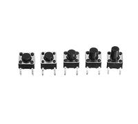 Microinterruttori 50pcs 6X6X5/4.3/5.5/6/7/8/9/10/13MM Interruttore tattile a pulsante 12V 4PIN DIP Micro interruttore Pulsante momentaneo(6x6x7 50pcs)