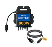 Microinverter APsystems con Wi-Fi e Bluetooth, certificato PV VDE, onduleur Plug & Play, ideale per impianti fotovoltaici da balcone (EZ1-M 800W con cavo di collegamento)