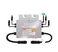 Microinverter, Micro inverter connesso alla rete da 600 W, con comunicazione WIFI, MPPT impermeabile, impilabile, ingresso solare DC20-60V, adatto for pannelli fotoici 30V 36V