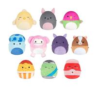 Micromallows SQMM0125-10 pezzi di peluche super morbidi, 6,5 cm (Na'Ima, Ankur, Nestor, Brina, Afrodite, Oha, Aimee, Janna, Garret, Gist)