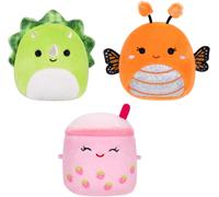 Micromallows SQMM0192-Confezione da 3 mini squishmallow super morbidi, 6,5 cm (Mony, Tristan, Victoria)