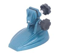 Micrometer Stand with Dual Grip Pads | Stable Tripod Base Holder for Mechanical Processing/Construction/Automotive | Iron Micrometer Bracket with Curved Groove, 147mm Base