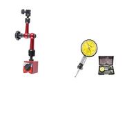 Micrometro, 200mm universale piccolo quadrante indicatore supporto base magnetico 0-0.8mm 0.01 test comparatore for la calibrazione delle apparecchiature(200mm-40-36-37 set)