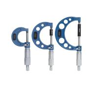 Micrometro, Accuratezza del micrometro 0,01mm acciaio con esterno 3/4pcs 0-25/50/75 100mm strumento di misurazione diametro(3pcs set)