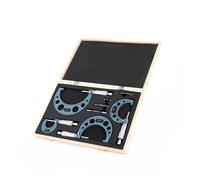 Micrometro Calibro 4 pz/set 0-25mm-50mm-75mm-100mm 4 micrometri esterni di precisione set con standard cricchetto gamma di arresto 0.01mm kit di strumenti di laurea