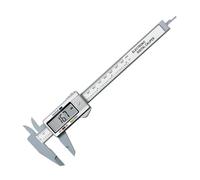 Micrometro, Calibro elettronico Micrometro 100mm Righello Digitale 150mm Misurazione Vernier Caliper Fibra Strumento Quadrante Carbonio(Digital Silver)