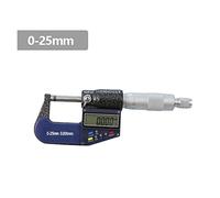 micrometro, Digital esterna Mircometer 0-25/50/75 / 100mm Precisione 0.001mm Calibro digitale for il diametro Strumento di misurazione del diametro(0-25mm)