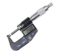 Micrometro digitale 0-25 mm con display LCD, precisione 0,001 mm, conservazione e conversione dei dati mm/in, ideale per fai da te, uso domestico e industriale, include chiave inglese