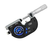 Micrometro digitale con schermo OLED, campo di misurazione 0-25 mm, precisione 0,0001, avviso fuori tolleranza, trasmissione dati, alloggiamento in lega di alluminio