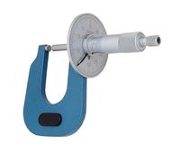 Micrometro Digitale, Micrometri for lamiera 0-25mm 0-50mm Arco profondo con disco indicatore Sonda piatta Misurazione dello spessore della tavola(0-50mm 0.01)
