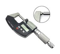Micrometro digitale, Micrometro esterno digitale 0-25mm 0.001mm Double Round Head Calibro metrico Micrometri Accurato strumento di misurazione con scatola Strumenti di misura professionali, misuratore