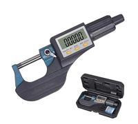 Micrometro esterno digitale da 0-25/25-50/50-75/100 mm, calibro elettronico da 0,001 mm, strumenti digitali Letture accurate(0-25mm)