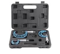 Micrometro Esterno in Acciaio, Calibro di Precisione 0-3 Pollici, Accuratezza 0,0001in - Alesametro 50-160, Micrometro 25-50, Ideale per Misure Accurate e Durature