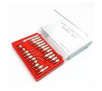 Micrometro, Indicatore a quadrante 0-10mm Lug Back Test Gauge e 22pcs M2.5 Incudine Point Set Filettatura 2.5mm(22pcs Anvil Point)